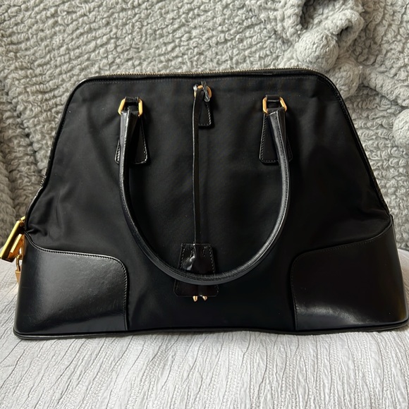 Prada Tessuto Nylon & Leather Top Handle Bag - Picture 3 of 15